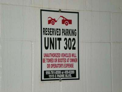 Assigned Parking in the Garage