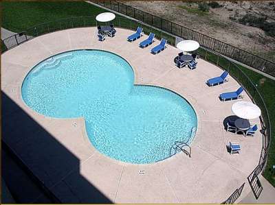 Second swimming pool on the beach